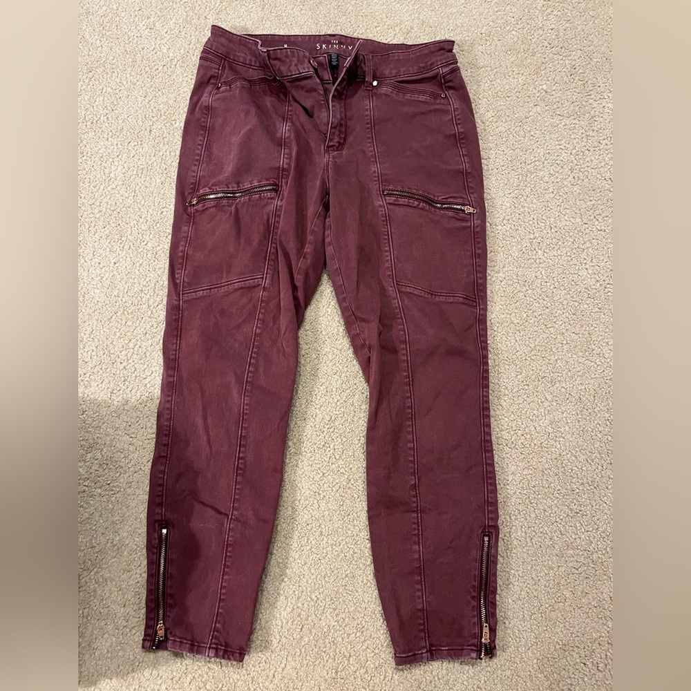 Skinny crop jeans size 8